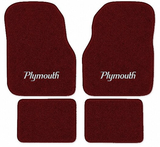 1976-1980 Plymouth Volare Cutpile Floor Mats with Embroidered Logo Choices - 4-Piece - product image