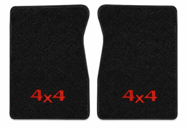 1987-1988 Dodge W100 Cutpile Floor Mats with Embroidered Logo Choices - 2-Piece - product details image 3