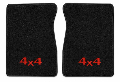 1987-1988 Dodge W100 Cutpile Floor Mats with Embroidered Logo Choices - 2-Piece - product details image 3