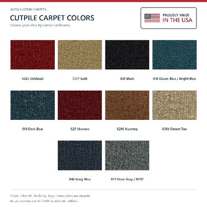 1983-1986 Dodge Ram 50 Cutpile Floor Mats with Embroidered Logo Choices - 2-Piece - product details image 8