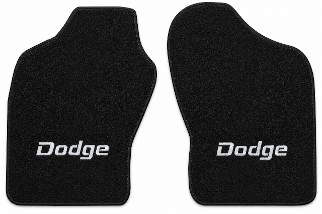 1987 Dodge Ram 50 Cutpile Floor Mats with Embroidered Logo Choices - 2-Piece - product details image 2