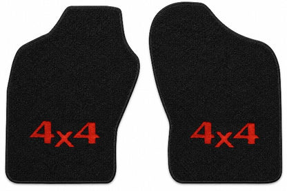 1987 Dodge Ram 50 Cutpile Floor Mats with Embroidered Logo Choices - 2-Piece - product details image 3