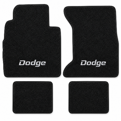 1974-1993 Dodge Ramcharger Cutpile Floor Mats with Embroidered Logo Choices - 4-Piece - product details image 2