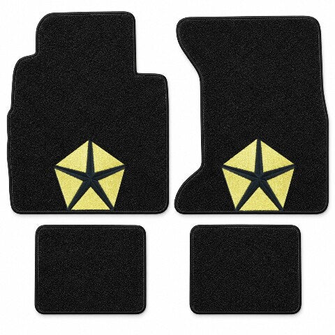 1974-1993 Dodge Ramcharger Cutpile Floor Mats with Embroidered Logo Choices - 4-Piece - product details image 4