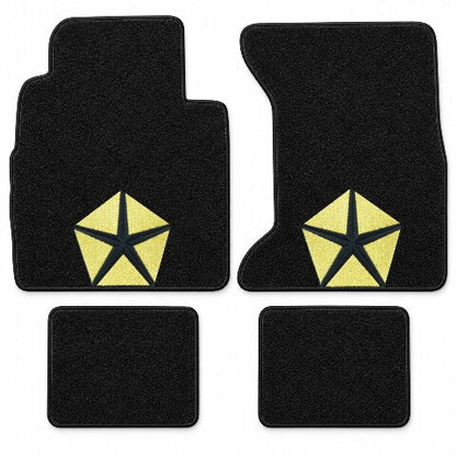 1974-1993 Dodge Ramcharger Cutpile Floor Mats with Embroidered Logo Choices - 4-Piece - product details image 4