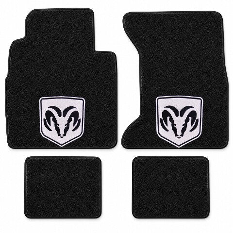 1974-1993 Dodge Ramcharger Cutpile Floor Mats with Embroidered Logo Choices - 4-Piece - product details image 5