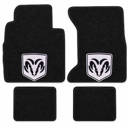 1974-1993 Dodge Ramcharger Cutpile Floor Mats with Embroidered Logo Choices - 4-Piece - product details image 5