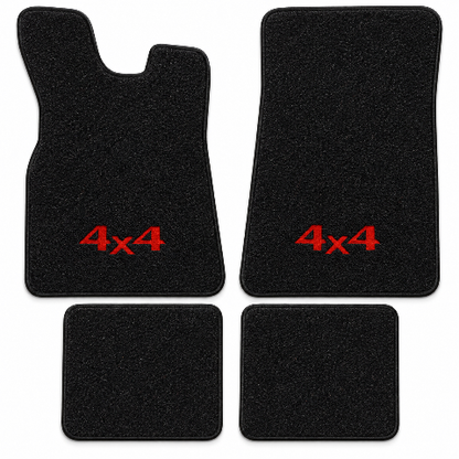 1984-1985 Nissan 720 Ext Cab Cutpile Floor Mats with Embroidered Logo Choices - 4-Piece - product image