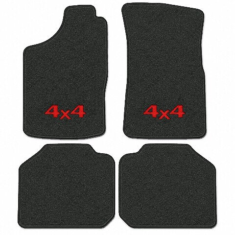 1987-1995 Nissan Pathfinder Cutpile Floor Mats with Embroidered Logo Choices - 4-Piece - product image