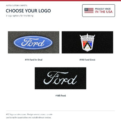 1959 Ford Country Sedan Loop Floor Mats with Embroidered Logo Choices - 4-Piece - product details image 7