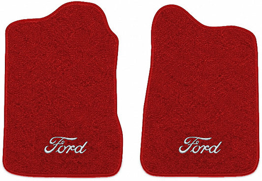 1974-1982 Ford Courier Cutpile Floor Mats with Embroidered Logo Choices - 2-Piece - product image