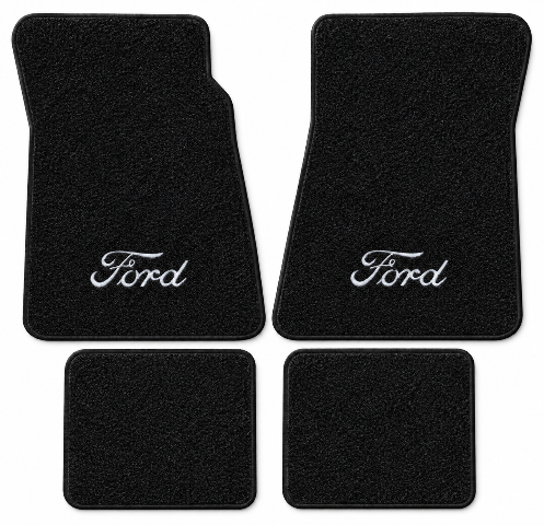 1980-1984 Ford LTD Crown Victoria Cutpile Floor Mats with Embroidered Logo Choices - 4-Piece - product details image 2