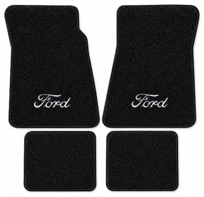 1980-1984 Ford LTD Crown Victoria Cutpile Floor Mats with Embroidered Logo Choices - 4-Piece - product details image 2