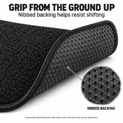 1959 Ford Custom 300 Loop Floor Mats with Embroidered Logo Choices - 4-Piece - product details image 6