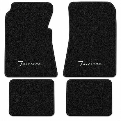 1955-1956 Ford Fairlane Loop Floor Mats with Embroidered Logo Choices - 4-Piece - product details image 3