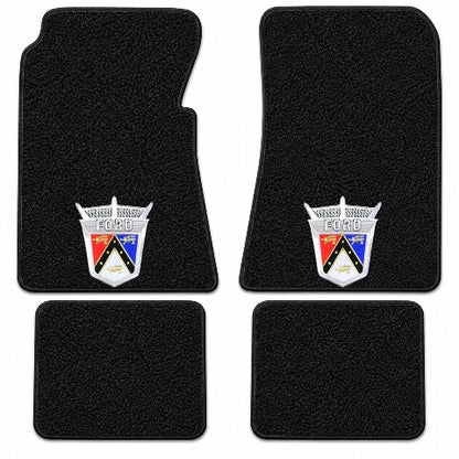 1955-1956 Ford Fairlane Loop Floor Mats with Embroidered Logo Choices - 4-Piece - product details image 6