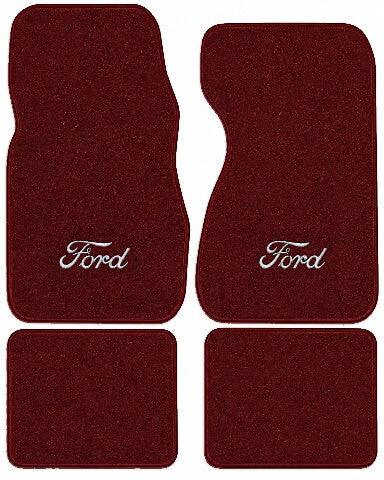 1981-1982 Ford Granada Cutpile Floor Mats with Embroidered Logo Choices - 4-Piece - product image