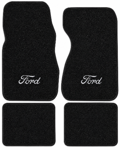 1981-1982 Ford Granada Cutpile Floor Mats with Embroidered Logo Choices - 4-Piece - product details image 2