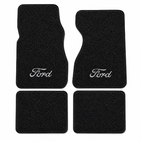 1979-1982 Ford LTD Cutpile Floor Mats with Embroidered Logo Choices - 4-Piece - product details image 2