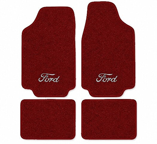1974-1980 Ford Pinto Cutpile Floor Mats with Embroidered Logo Choices - 4-Piece - product image