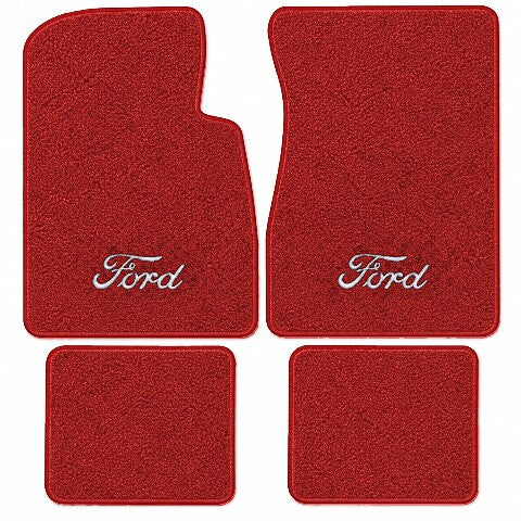 1959 Ford Ranch Wagon Loop Floor Mats with Embroidered Logo Choices - 4-Piece - product image