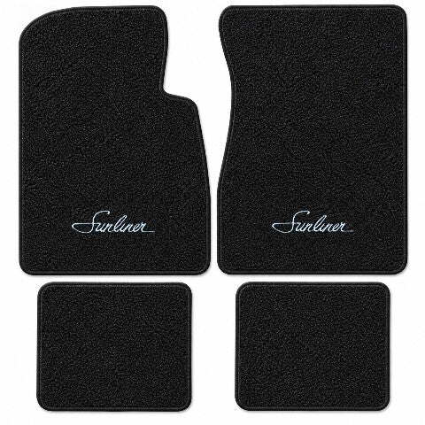1961 Ford Galaxie Sunliner Loop Floor Mats with Embroidered Logo Choices - 4-Piece - product details image 3