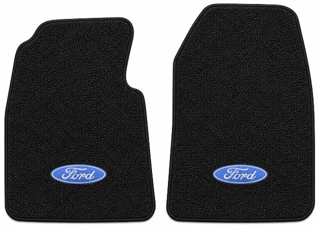 1955-1957 Ford Thunderbird Loop Floor Mats with Embroidered Logo Choices - 2-Piece - product details image 3
