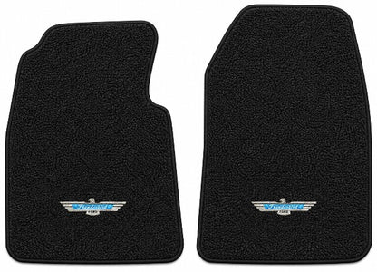 1955-1957 Ford Thunderbird Loop Floor Mats with Embroidered Logo Choices - 2-Piece - product details image 4