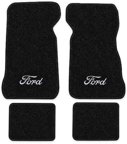 1974-1979 Ford Thunderbird Cutpile Floor Mats with Embroidered Logo Choices - 4-Piece - product details image 2