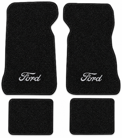 1974-1979 Ford Thunderbird Cutpile Floor Mats with Embroidered Logo Choices - 4-Piece - product details image 2