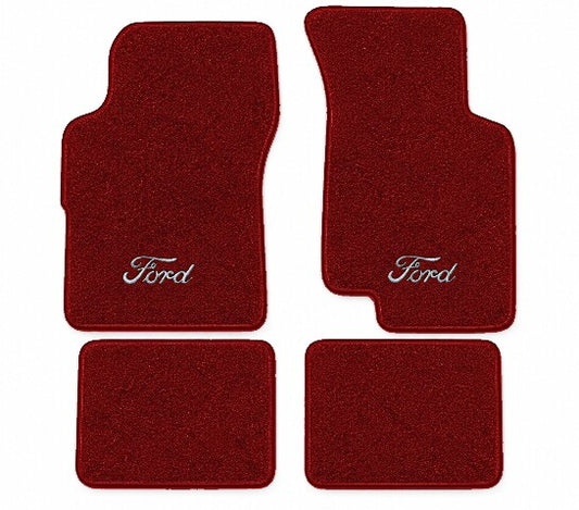 1986-1991 Ford Taurus Cutpile Floor Mats with Embroidered Logo Choices - 4-Piece - product image