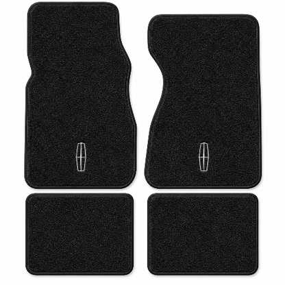 1982-1985 Lincoln Continental Cutpile Floor Mats with Embroidered Logo Choices - 4-Piece - product details image 2
