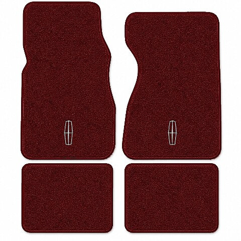 1982-1985 Lincoln Continental Cutpile Floor Mats with Embroidered Logo Choices - 4-Piece - product image