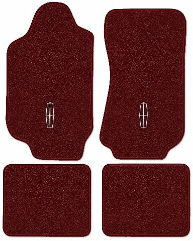 1986-1987 Lincoln Continental Cutpile Floor Mats with Embroidered Logo Choices - 4-Piece - product image