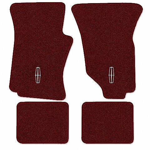 1988-1989 Lincoln Continental Cutpile Floor Mats with Embroidered Logo Choices - 4-Piece - product image