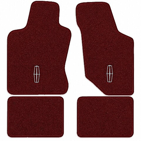 1990-1994 Lincoln Continental Cutpile Floor Mats with Embroidered Logo Choices - 4-Piece - product image
