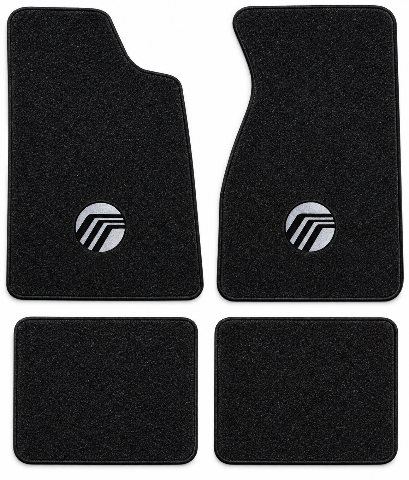 1979-1986 Mercury Capri Cutpile Floor Mats with Embroidered Logo Choices - 4-Piece - product details image 2