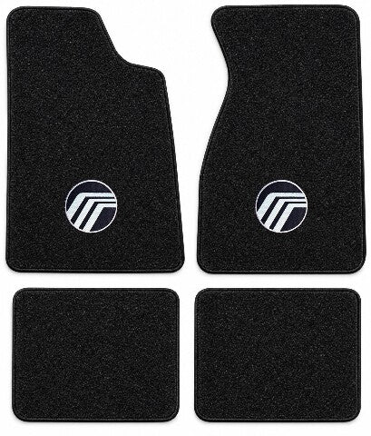 1979-1986 Mercury Capri Cutpile Floor Mats with Embroidered Logo Choices - 4-Piece - product details image 3