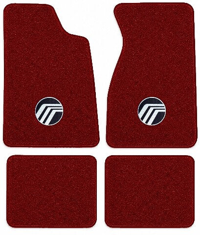 1979-1986 Mercury Capri Cutpile Floor Mats with Embroidered Logo Choices - 4-Piece - product image