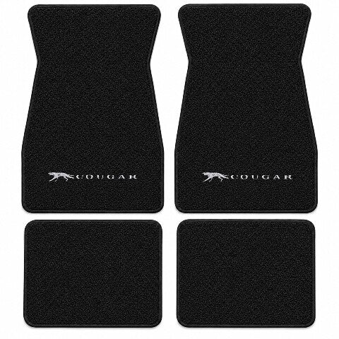 1967-1968 Mercury Cougar Loop Floor Mats with Embroidered Logo Choices - 4-Piece - product details image 5