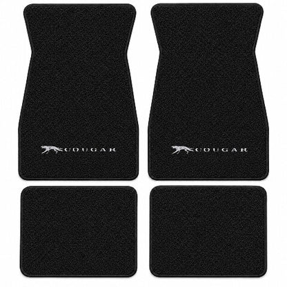 1967-1968 Mercury Cougar Loop Floor Mats with Embroidered Logo Choices - 4-Piece - product details image 5