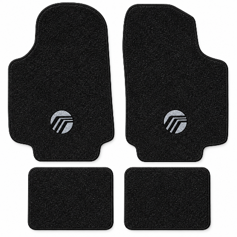 1981-1984 Mercury Lynx Cutpile Floor Mats with Embroidered Logo Choices - 4-Piece - product details image 2