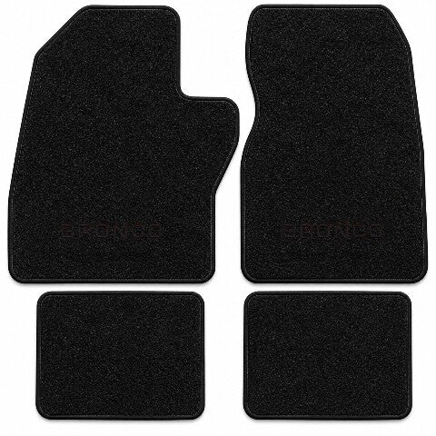 1988-1996 Ford Bronco Cutpile Floor Mats with Embroidered Logo Choices - 4-Piece - product details image 3