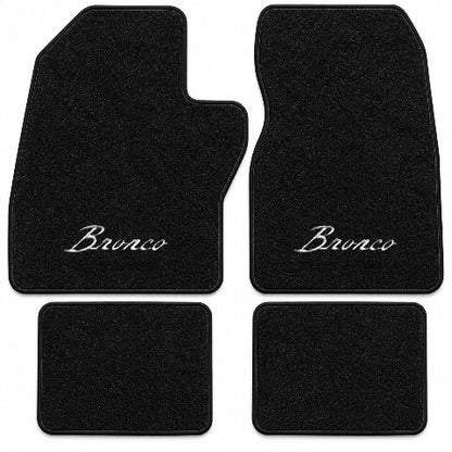 1988-1996 Ford Bronco Cutpile Floor Mats with Embroidered Logo Choices - 4-Piece - product details image 4