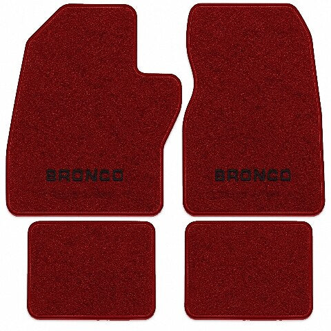 1988-1996 Ford Bronco Cutpile Floor Mats with Embroidered Logo Choices - 4-Piece - product image