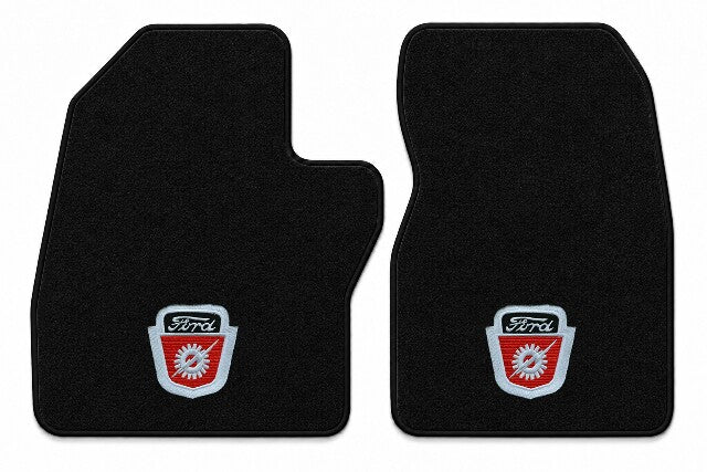1988-1996 Ford F-150 Reg Cab Cutpile Floor Mats with Embroidered Logo Choices - 2-Piece - product details image 6