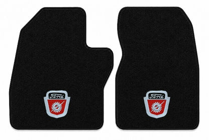 1988-1996 Ford F-150 Reg Cab Cutpile Floor Mats with Embroidered Logo Choices - 2-Piece - product details image 6