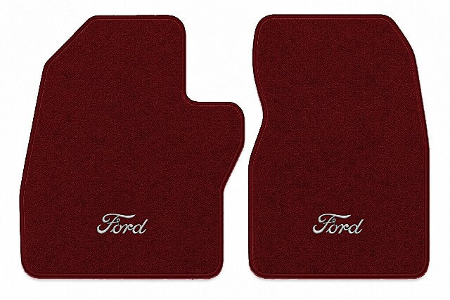 1988-1996 Ford F-150 Reg Cab Cutpile Floor Mats with Embroidered Logo Choices - 2-Piece - product image