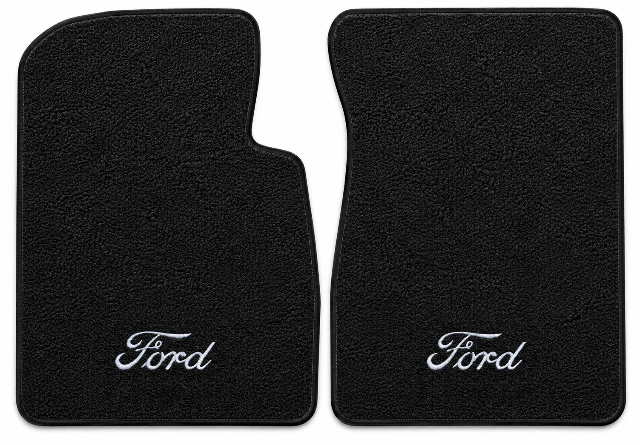 1957-1958 Ford Ranchero Loop Floor Mats with Embroidered Logo Choices - 2-Piece - product details image 2