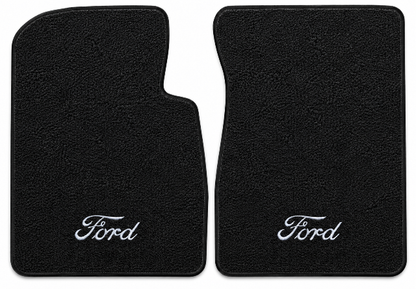 1957-1958 Ford Ranchero Loop Floor Mats with Embroidered Logo Choices - 2-Piece - product details image 2